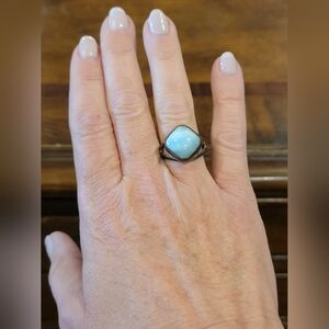 Elegant Blue Stone Ring